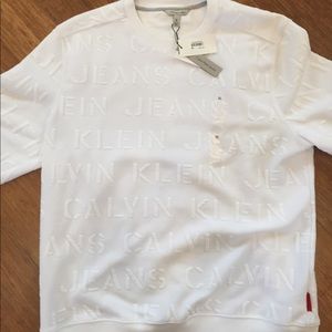 White Calvin Klein Long Sleeve
